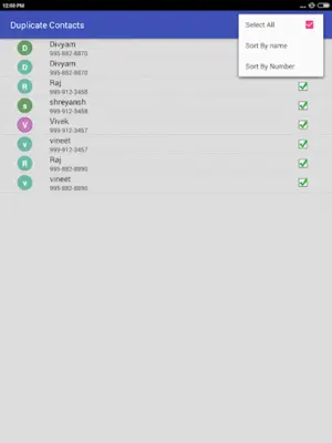 Delete all Phonebook Contacts android App screenshot 3