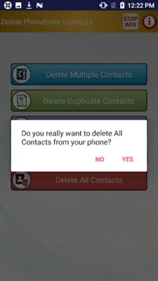 Delete all Phonebook Contacts android App screenshot 8